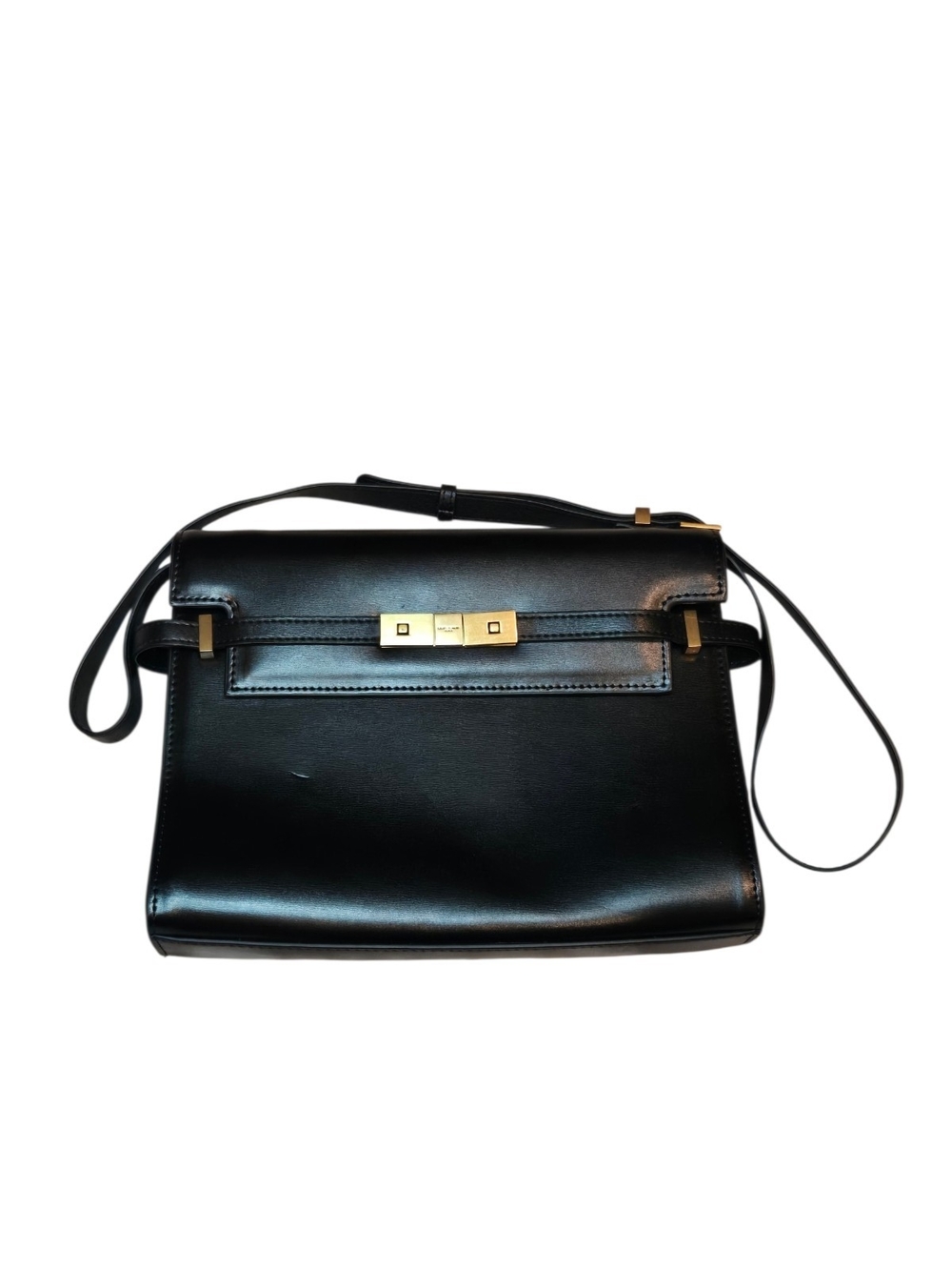 Classic Black Leather Shoulder Bag Purse Saint Laurent Paris On Hardwear See Pic